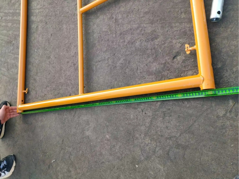 فحص شحنة السقالة النهائي (الحجم ، المظهر ، الحمل ، إلخ.)