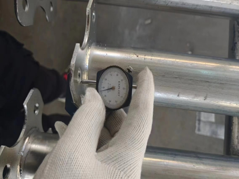 فحص شحنة السقالة النهائي